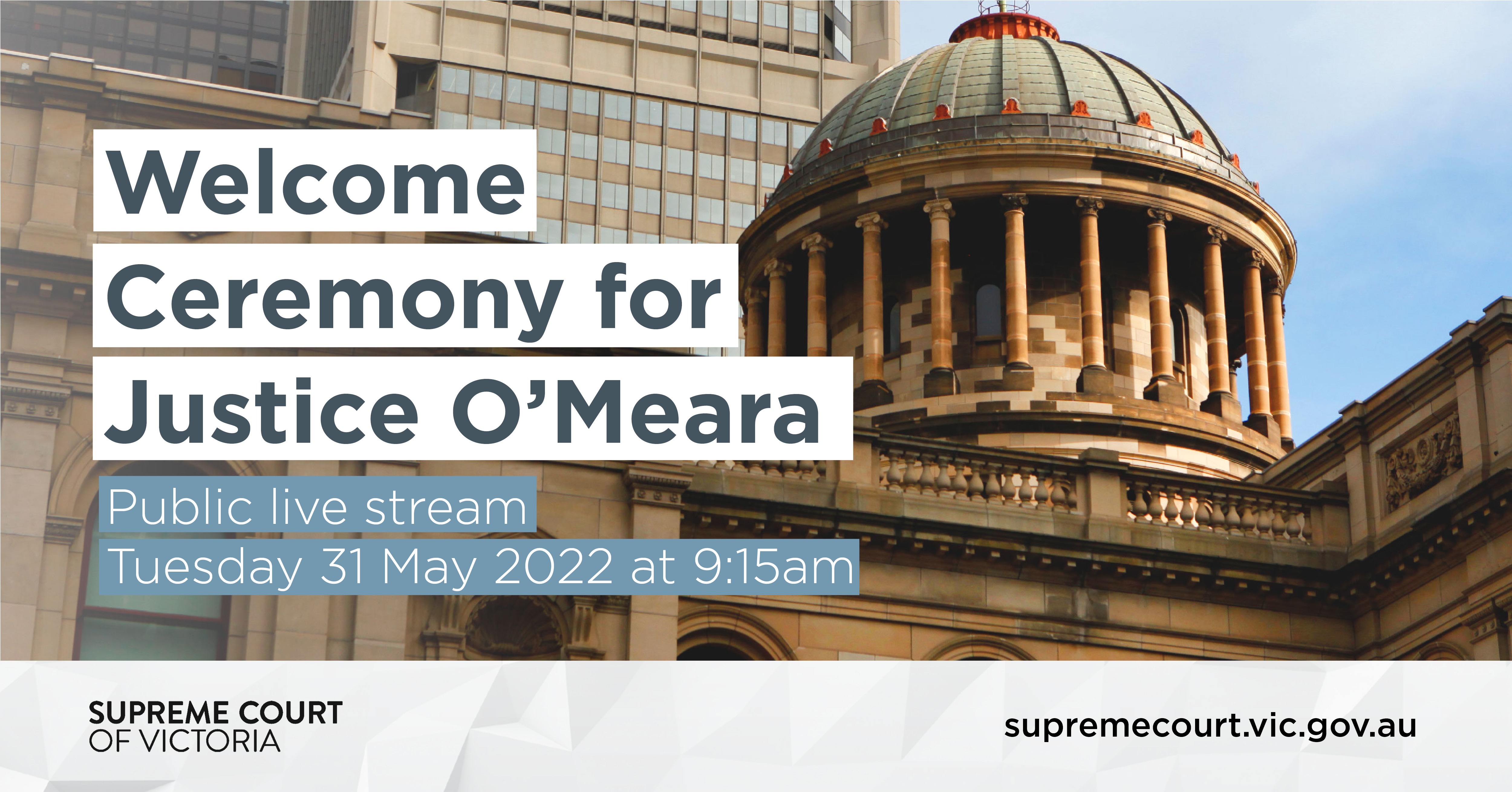 Welcome Ceremony For Justice O Meara The Supreme Court Of Victoria
